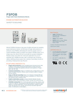 Cover of FSPDB - Finger Safe Power Distribution Blocks